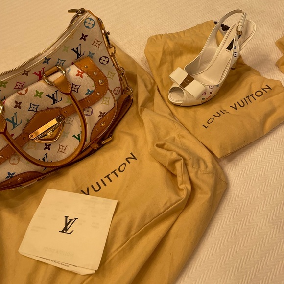 Authentic multicolored Louis Vuitton heels. Size 39 (US 9). - Picture 2 of 10